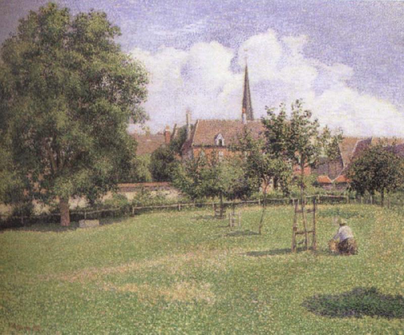 Camille Pissarro The House of the Deaf Woman and the Belfry at Eragny Germany oil painting art
